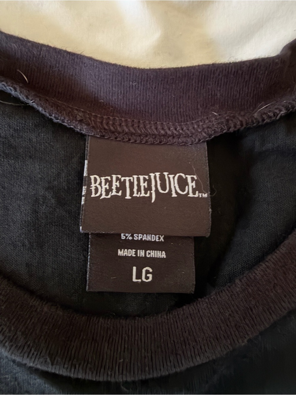 Hot Topic Beetlejuice Twofer Stripe Dress Sz L - Picture 7 of 13